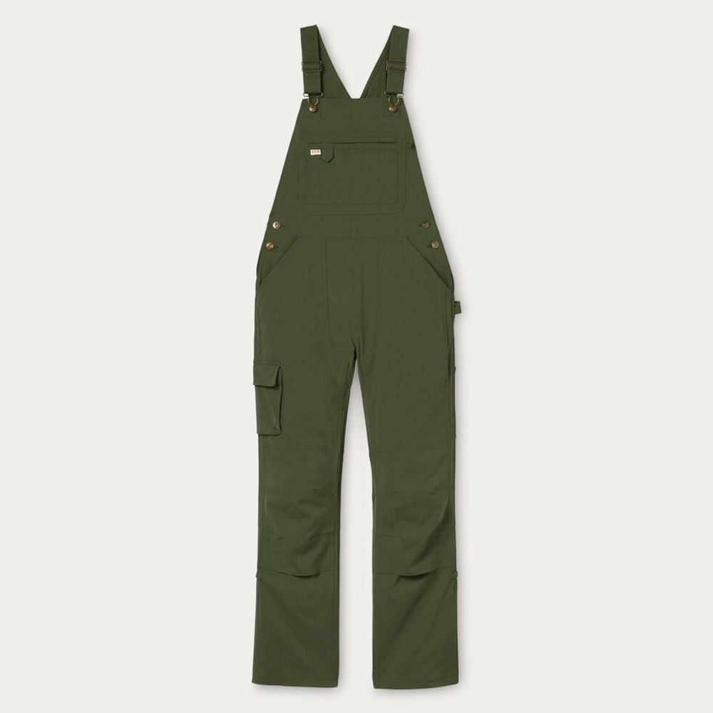 Duluth Trading Co Gardening Bib Overalls Olive Green XS x 31 New Without Tags